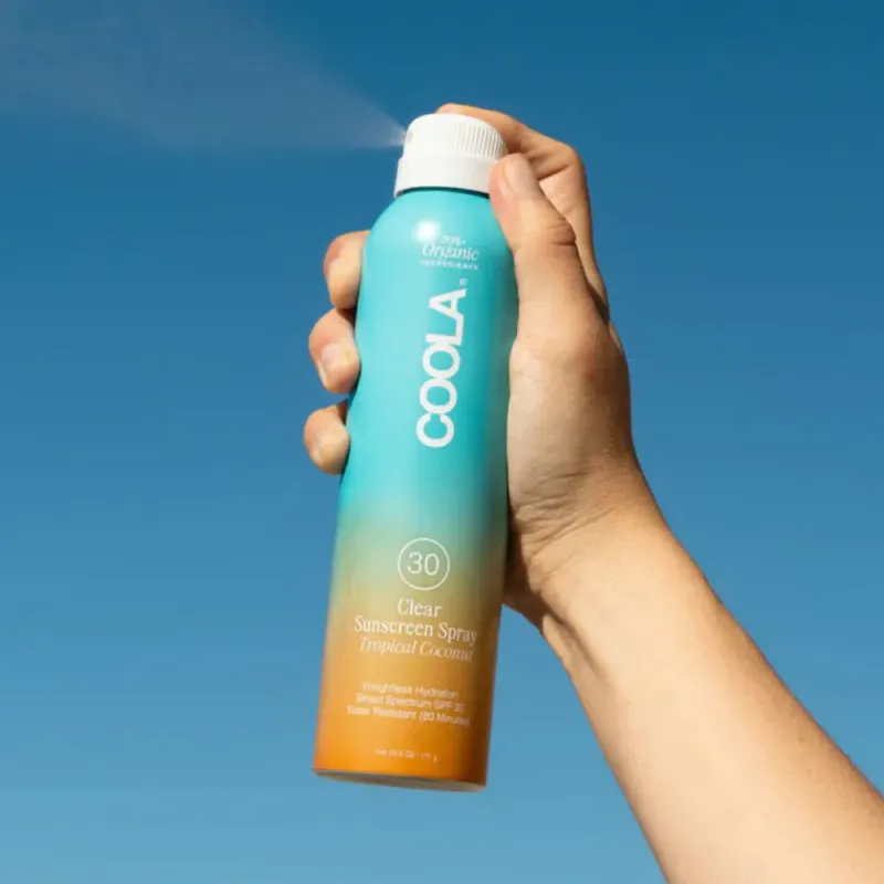 Clear Sunscreen Spray SPF 30 Tropical Coconut